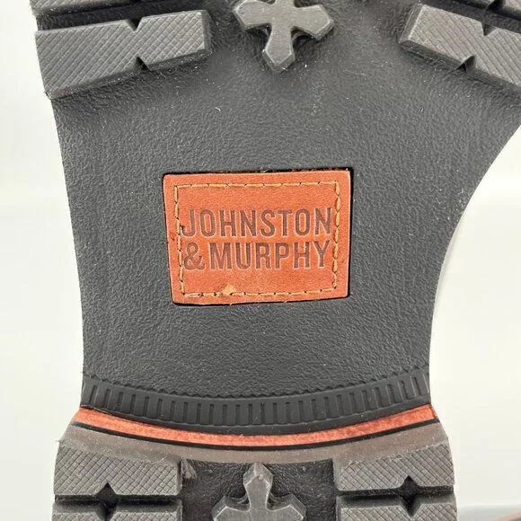 Johnston & Murphy Chadwick Boots Size 10.5M Black Leather EVA Rubber Lug Sole - Picture 15 of 16